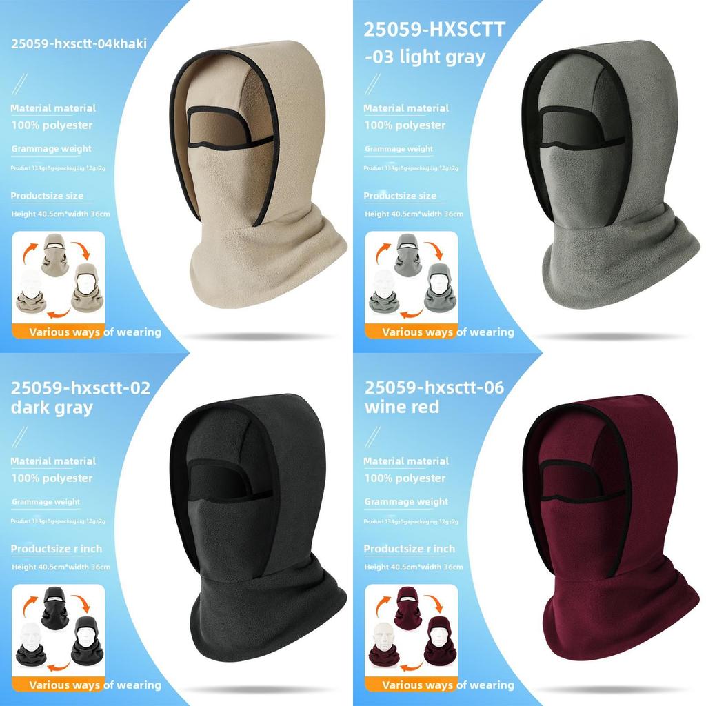 Cold Weather Cycling Mask With Double Layer Fleece For Men And Women