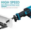 3000RPM 18V Cordless Electric Reciprocating Saw No Battery with 4PC Saw Blades Metal Wood Cutting Tool For 18V Battery