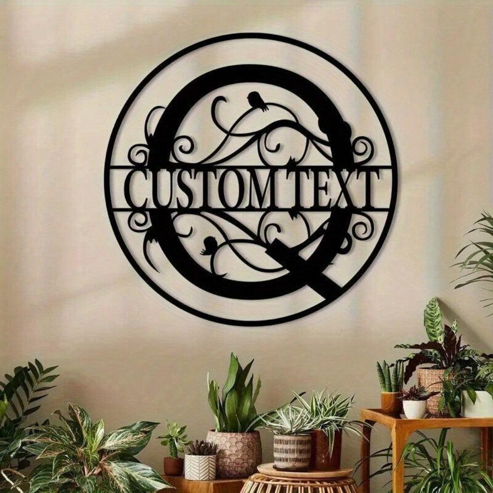 Custom Metal Letter Sign, Personalized Name Plate for Wall Decor, Birthday Gift, Housewarming, Wedding, Party Decoration