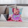 Movie S-Sajas B-Boys Pillow Case Anti-Dustmite Pillowcase Invisible Zipper Silky Short Plush Sofa Cushion Cover