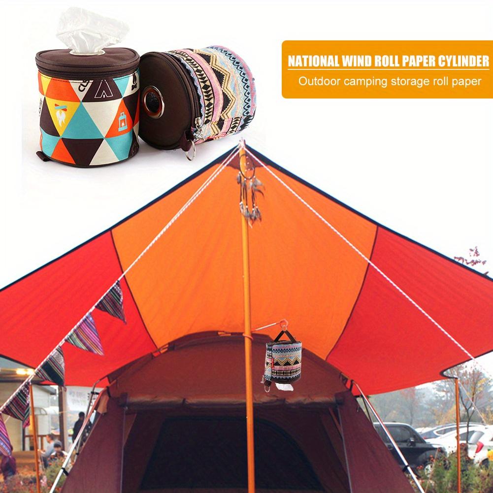 National Style Folding Toilet Paper Tissue Case Holder Portable Travel Napkin Storage Box Toilet Paper Container for Picnic Home