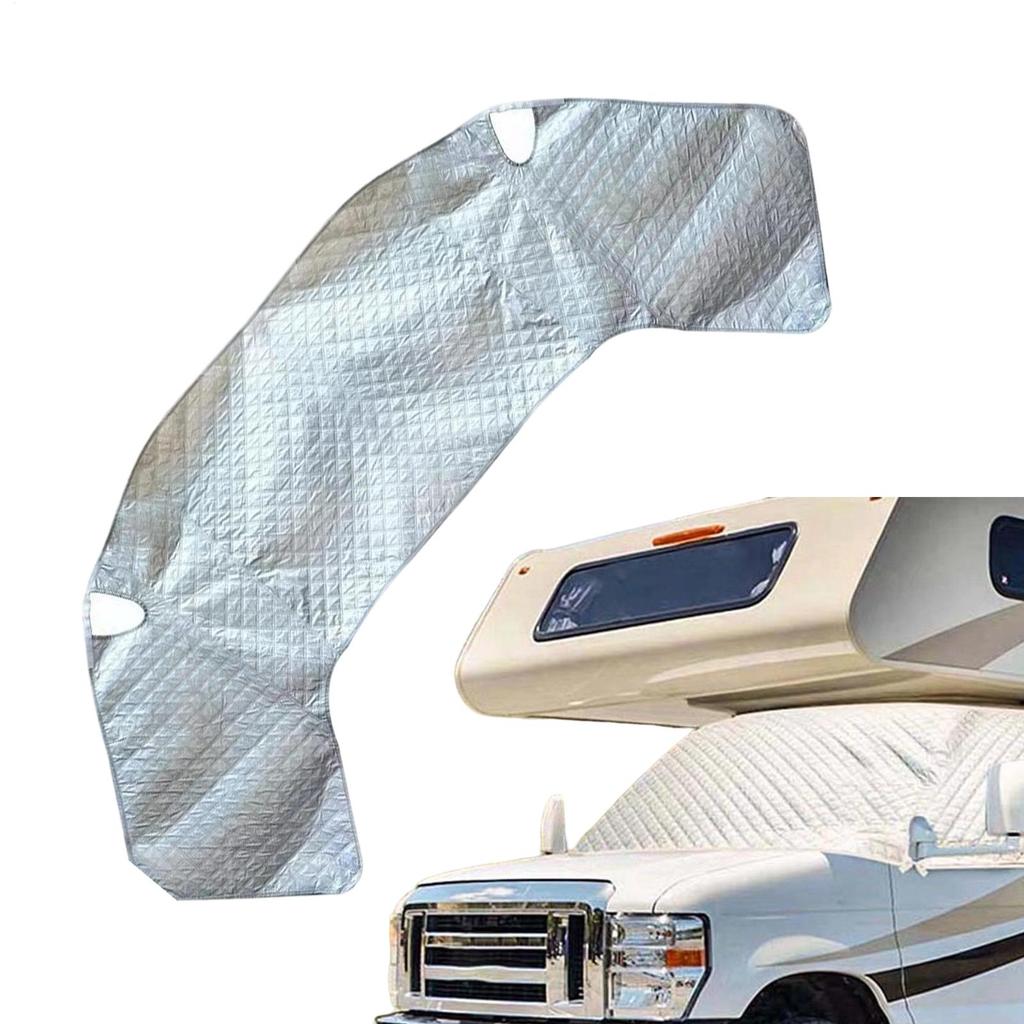RV Windshield Cover Foldable Waterproof Protector Shield UV Protection RV Windshield Sunshade For Ice Snow Winter Frost Exterior