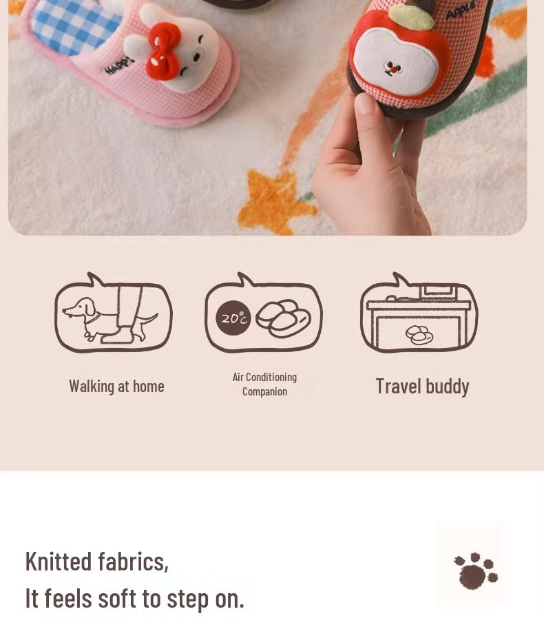 Pantofole Invernali Calde Antiscivolo in Cotone per Bambini per Uso Interno - Design Carino per Bambini e Bambine