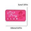 10pcs /Lots Pink Horse Heart Patch Pattern Letter Slogan Embroidered Patches Jackets Hats Backpack Sew Badges Iron On Patches Diy 
