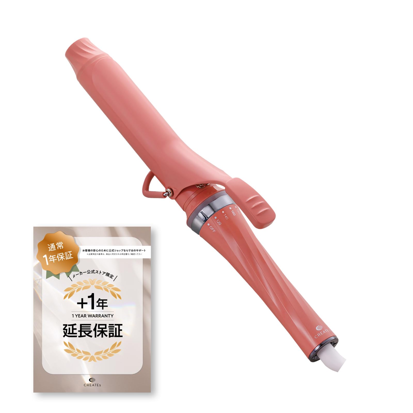 

магазин 1 год расширенный Ионный Макарон Завивка 32мм Малина Для зарубежного использования 5 температурных режимов Цветной светящийся индикатор температуры A