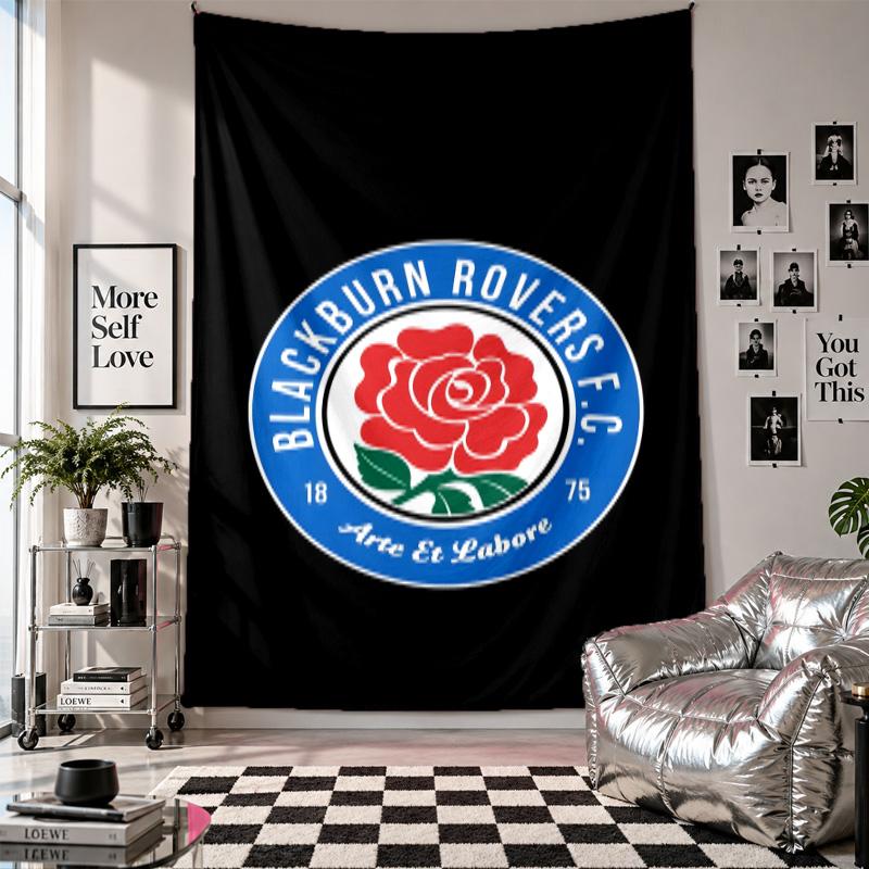 Wall TapestryBlackburn Rovers Art Hanging Cloth Decorative Background Cover for Room Decoration