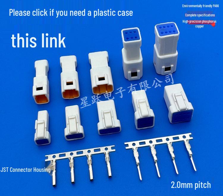 JST/JWPF Waterproof Automotive Connector: Crimp Terminal Plug and Socket Pin for Outdoor Use.