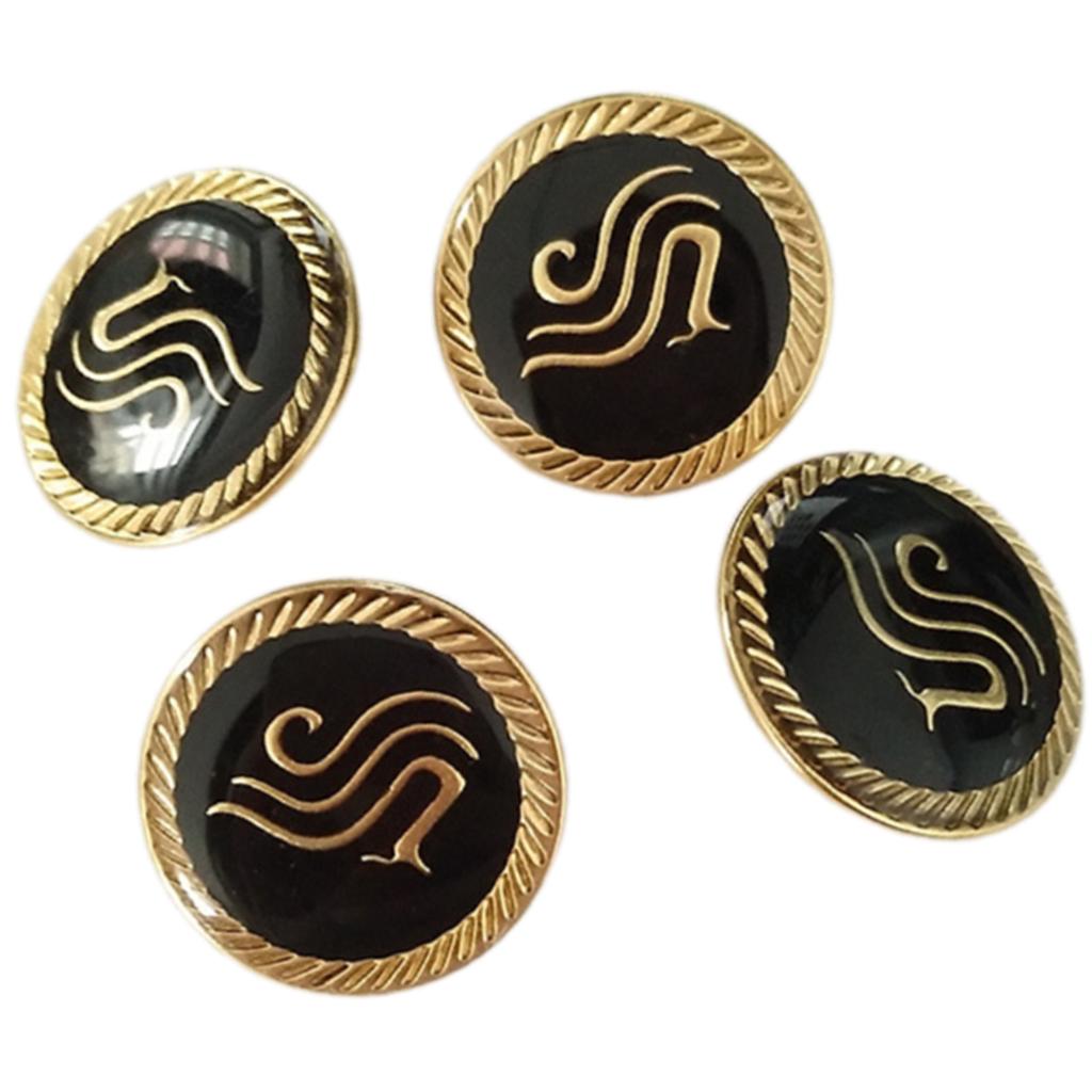 4 Piezas Botones de Uniforme de Aeropuerto Botones de Manualidades Aleación Botones de Vestido Chaquetas Pantalones Botones para Empleados de Aerolínea