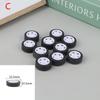 10Pcs Pc Toy Wheel Rubber Rim Tyres Diy Mini Technology 4Wd Colorful Tires Hole