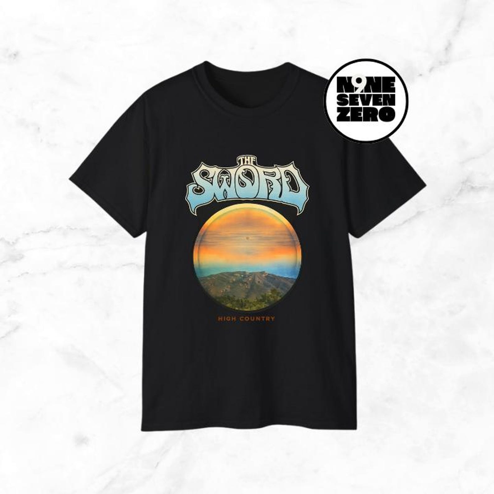The Sword Shirt Age of Winters Doom Metal Band Tee Stoner Metal Heavy Rock Graphic T-Shirt 3XL