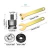 Angle Grinder Wrench 7X Grinder Spanner Wrench Kit Professional Gadgets Electric Drill Supplies Drilling Equipment For Polishing