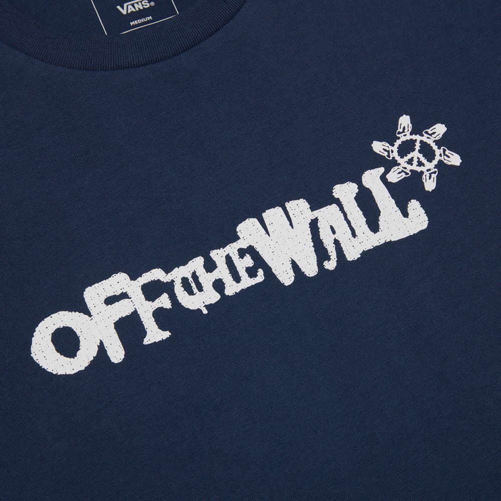 Vans X Asian Artist Collection SS24 Brand Logo Casual Round Neck Short Sleeve Nautical T-Shirt Unisex T-Shirts Deep-Blue VN000HA8LKZ1