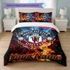 Set Biancheria da Letto Personalizzato Manchester United con Nome Testo 1 Copripiumino + 2 Federe Logo Calcio Regalo Personalizzato per Occasioni Speciali Decorazione Camera da Letto