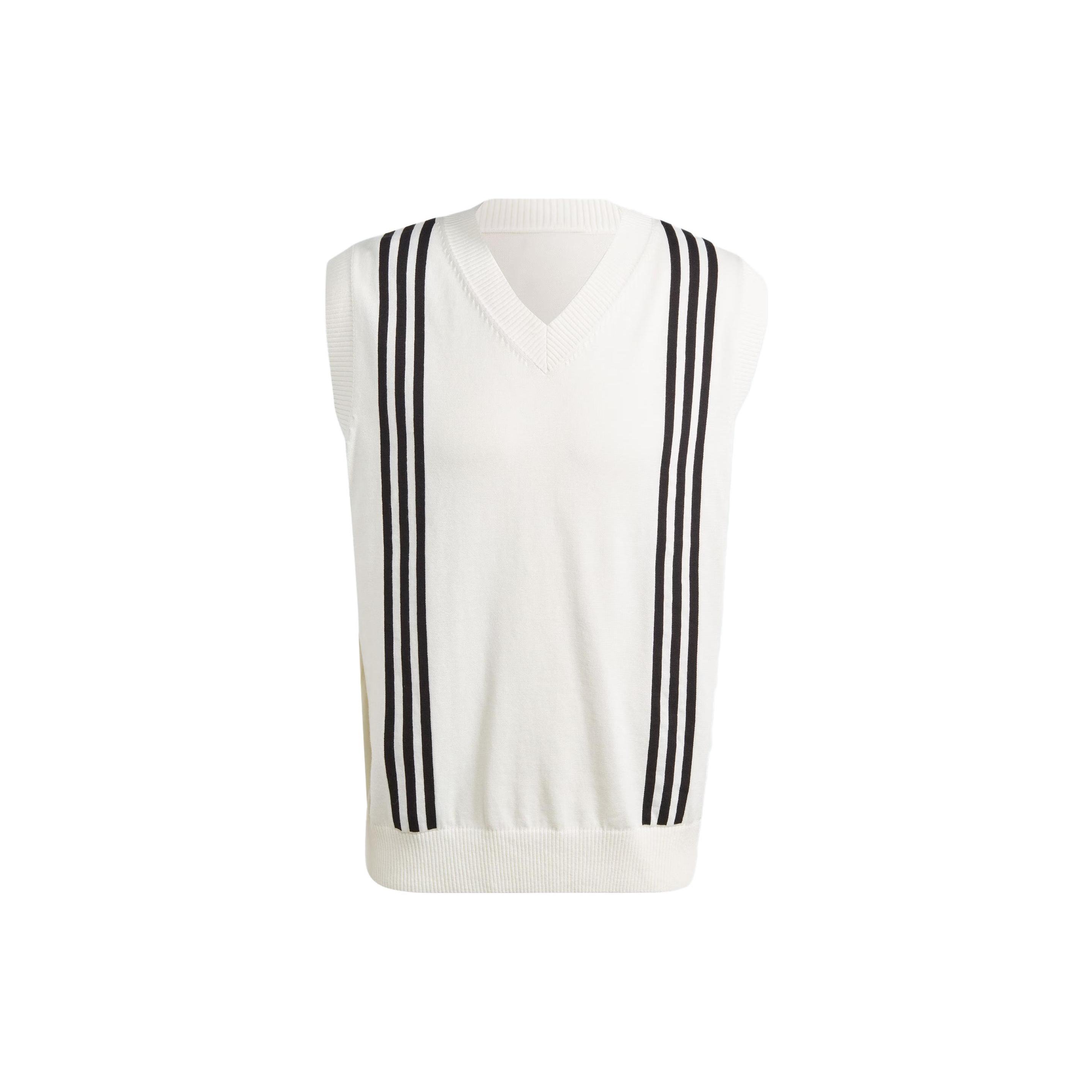 adidas Hack Knitted Vest Asia Sizing White Black Men s IM4574 XXL