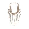 Elegant Rhinestone Water Drop Tassel Necklace: Luxurious, Fashionable, High-Grade Clavicle Accessory