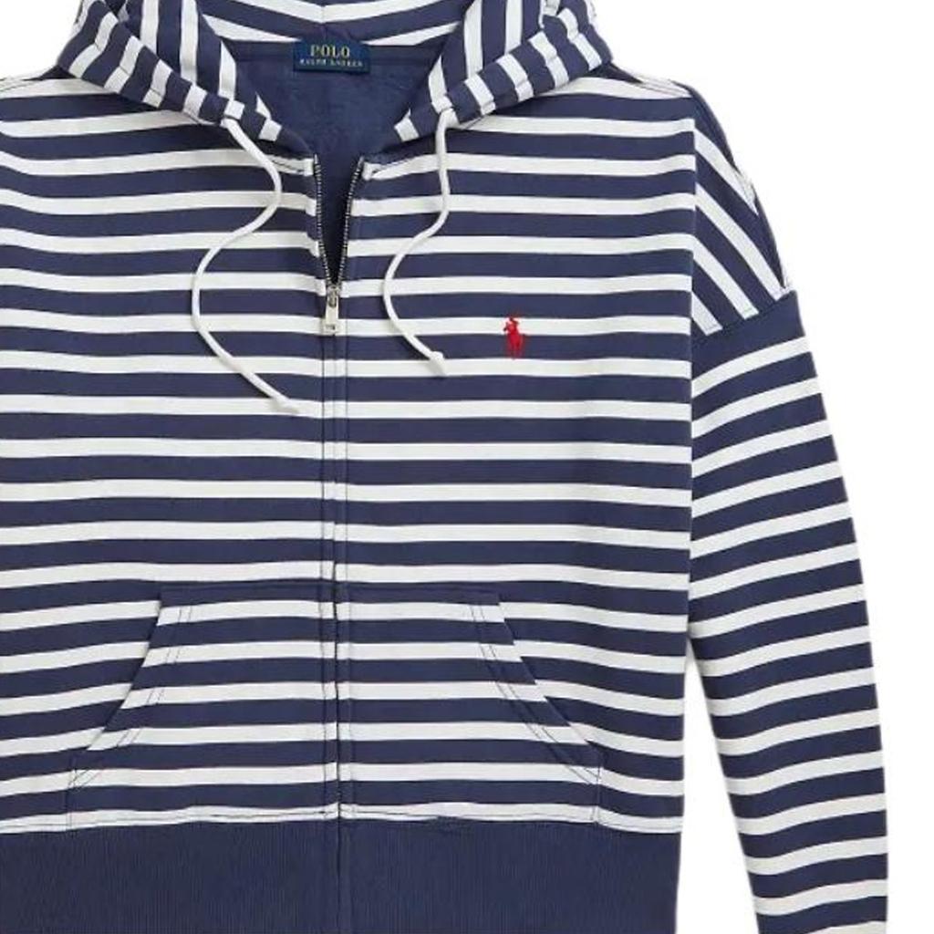 Polo Ralph Lauren Striped Fleece Full-Zip Hoodie Women hoodies WMPOKNINFB20885