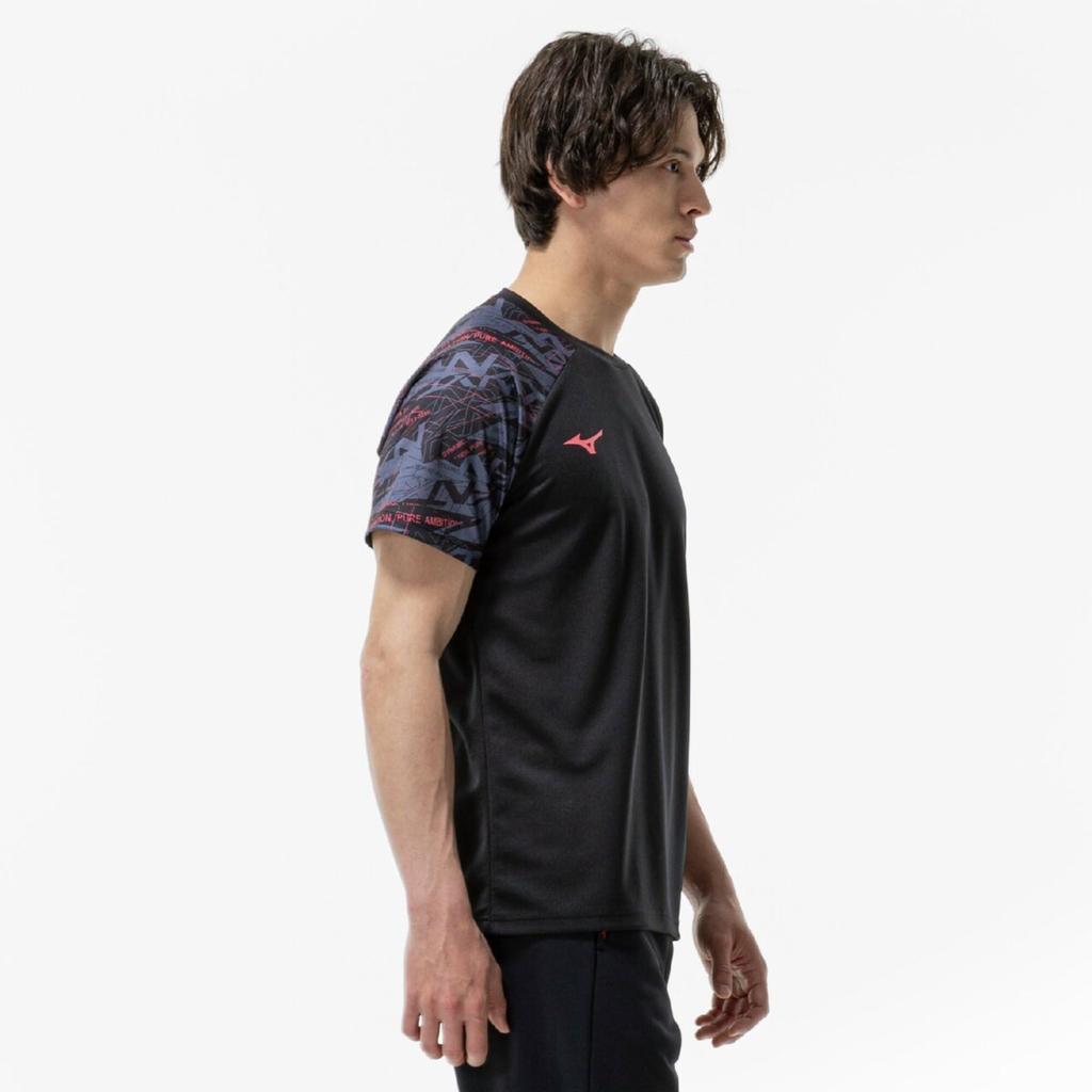 Training UPF Size M N-XT T-Shirt, 15, Moisture-Wicking, Quick-Drying, 32JAC720, Unisex, Black,