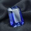 Natural Blue Tanzanite Loose Gemstone 17.20 Ct Emerald Cut for Jewelry Making and Gem Collections