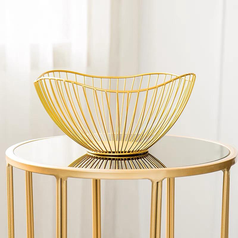 Iron Fruit Basket Fruit Container Bowl Home Creative Drain Display Basket Table Bread Snacks Tray Storage Snacks