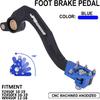 Motorcycle Rear Brake Lever Foot Pedal CNC for YZ450F 2010-2022 YZ450FX 2016-2023 WR450F 2012-2023 Blue