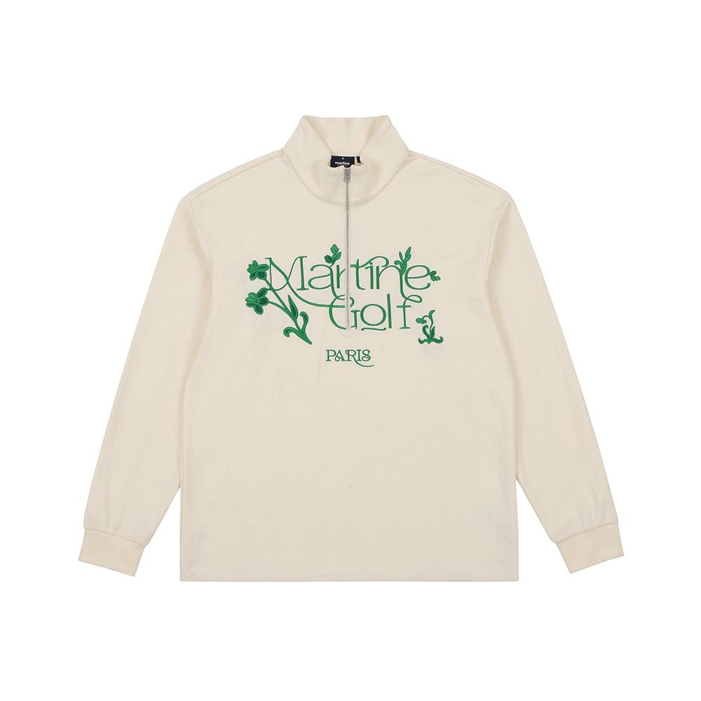 Martin Golf Half Zip-Up Sweat Shirts_Ivory (Men) Ivory/L