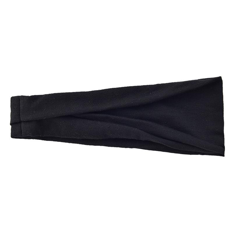 

2024 Новые женские однотонные эластичные резинки для волос, повязка на голову для йоги для женщин, широкий тюрбан из хлопка, завязанный узел, аксессуары для волос 22.5x10cm