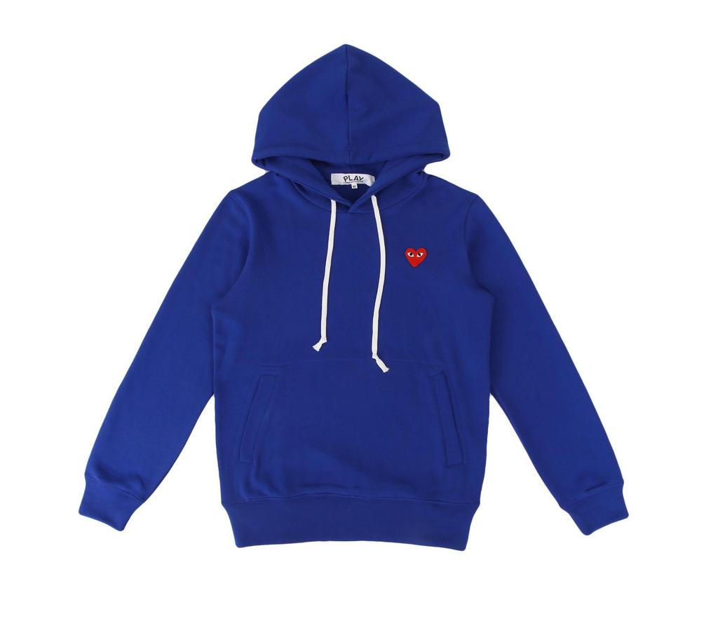 HEYPLAY Trendy Unisex Heart Terry Hoodie - Red Heart Classic Pullover