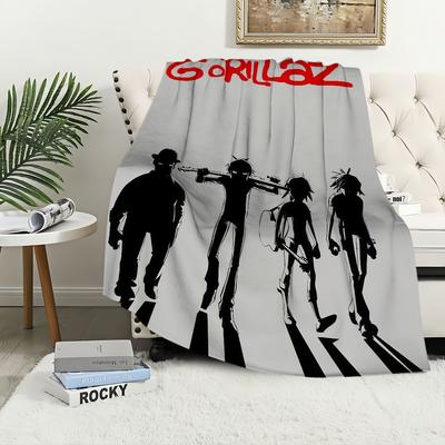 Singer Rock G-Gorillaz Blanket Flannel Warm Comfort Soft Plush Blanket For Picnic Beds Sofas Homes And Bedrooms