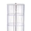Rotating Hair Accessories Storage Box Dustproof Desktop Transparent 4 Tier Rotating Jewelry