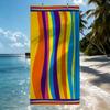Colorful abstract stripes Art Towel Quick Drying Beach Towels Are Suitable For Swimming Pools Camping Yoga And The Gym