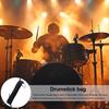 Drumstick Bag Thickened Oxford Cloth Drum Stick Holder Storage Case with Hooks Inside for Percussion Sticks Drum Mallet