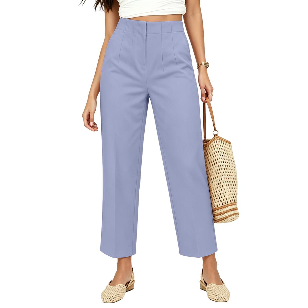 Women's Straight Leg Casual Long Pants for Everyday Wear