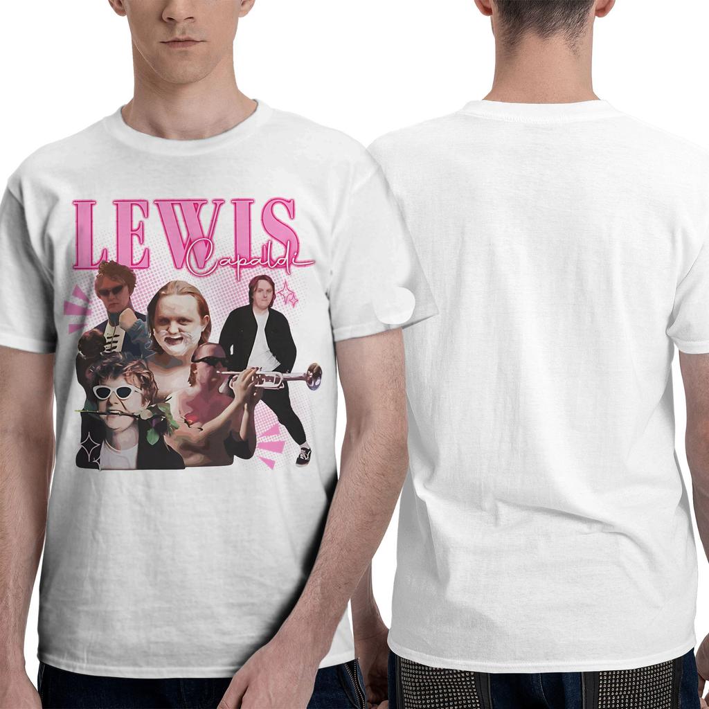 Lewis Capaldi 2026 Concert Accessories TShirts for Men Women Novelty 100 Cotton Graphic Printed Clothes