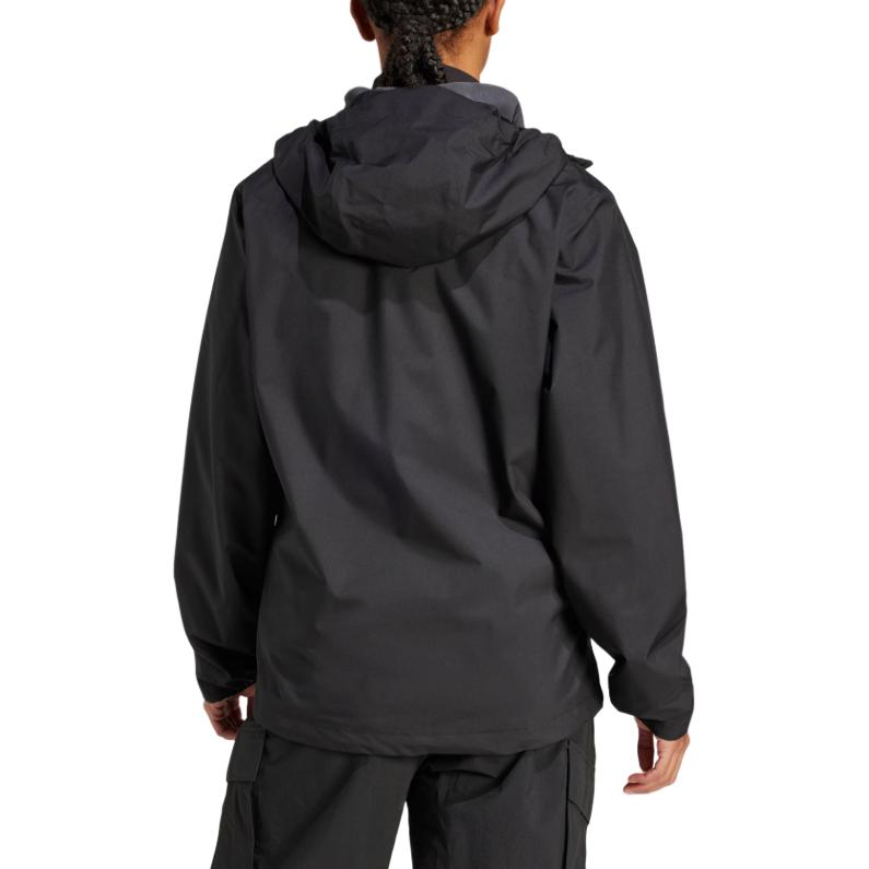 adidas Womens MT ESS 3 In 1 Solid Color Comfortable Soft Hooded Jacket Women Jackets Black JY4792