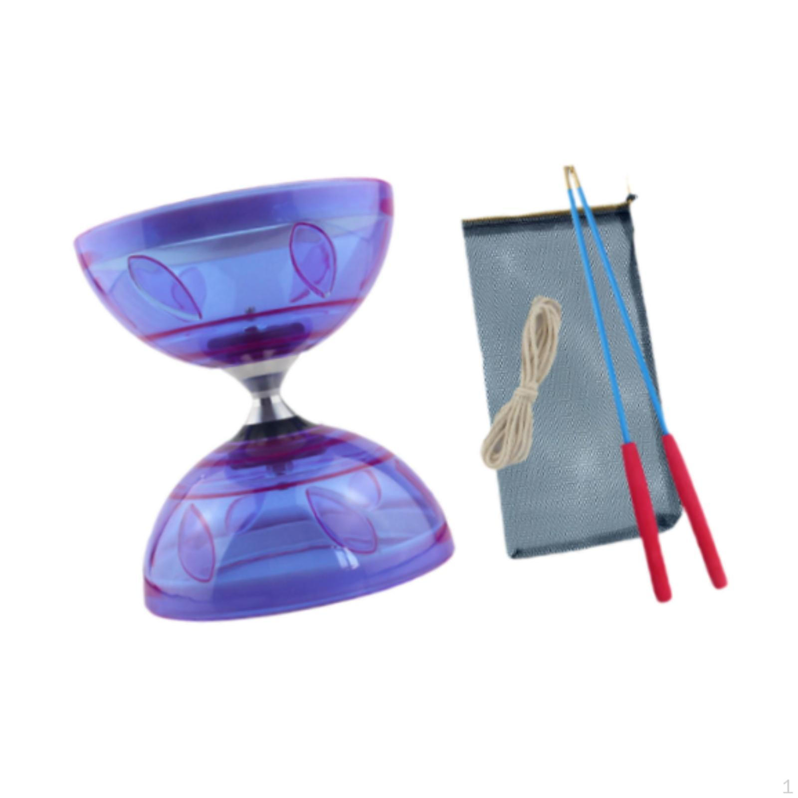 

Китайский набор дьяболо 3 подшипника Йо Игрушка для жонглирования Аксессуары для начинающих Сообщество фиолетовый