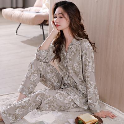 Pajamas Women'S Pure Cotton Long-Sleeved Women'S Thin Autumn And Winter Cotton Large-Size Loungewear