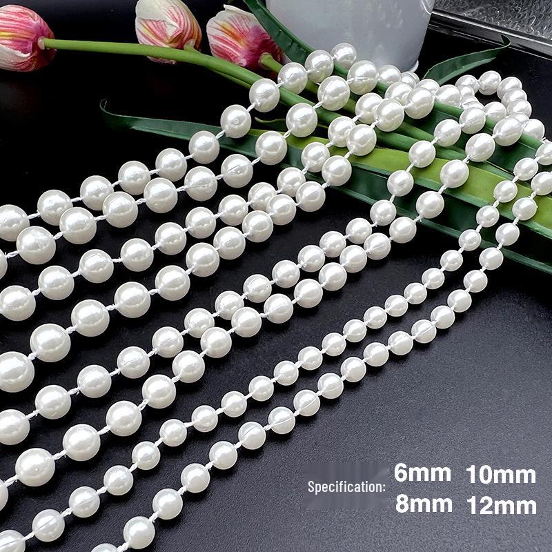 Mixed Pearl Thread Strands 6-12mm for Handmade Jewelry, Customizable Length