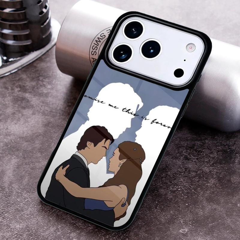 Damon Elena The Vampire Diaries Phone Case For iPhone 17 16 15 14 13 12 11 Pro Max Plus 17Air Soft Silicone Cover