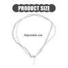Elegant Two Layer Pearls Neck Chain with Easy To Use Magnetic Closure Adjustable Neckchain for Daily and Formal Wear