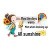Warm Days Creative Car Sticker - Waterproof & UV-Protected Windshield Decoration