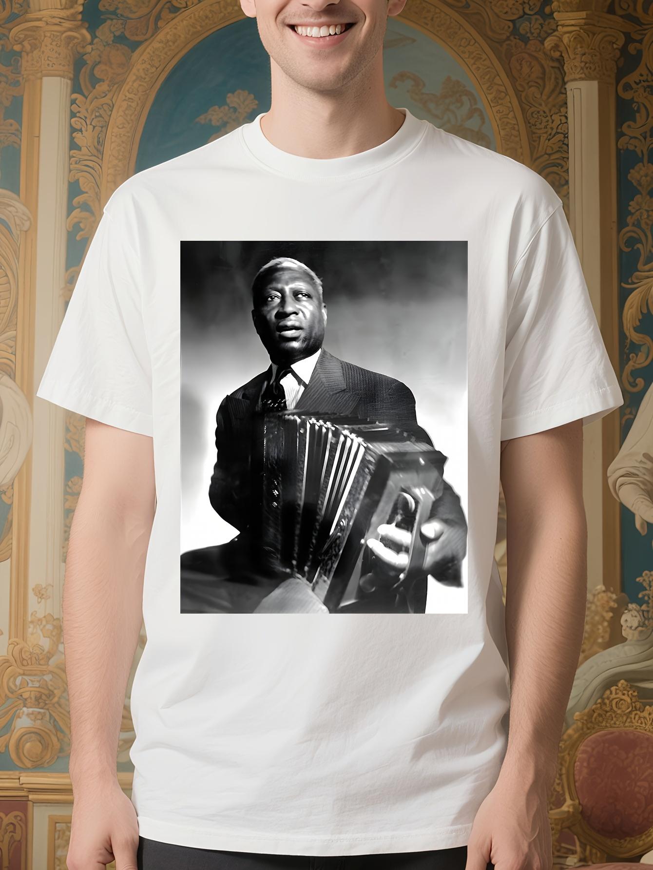 Leadbelly Vintage Musical Graphic Tshirt - Oversized Rela... S