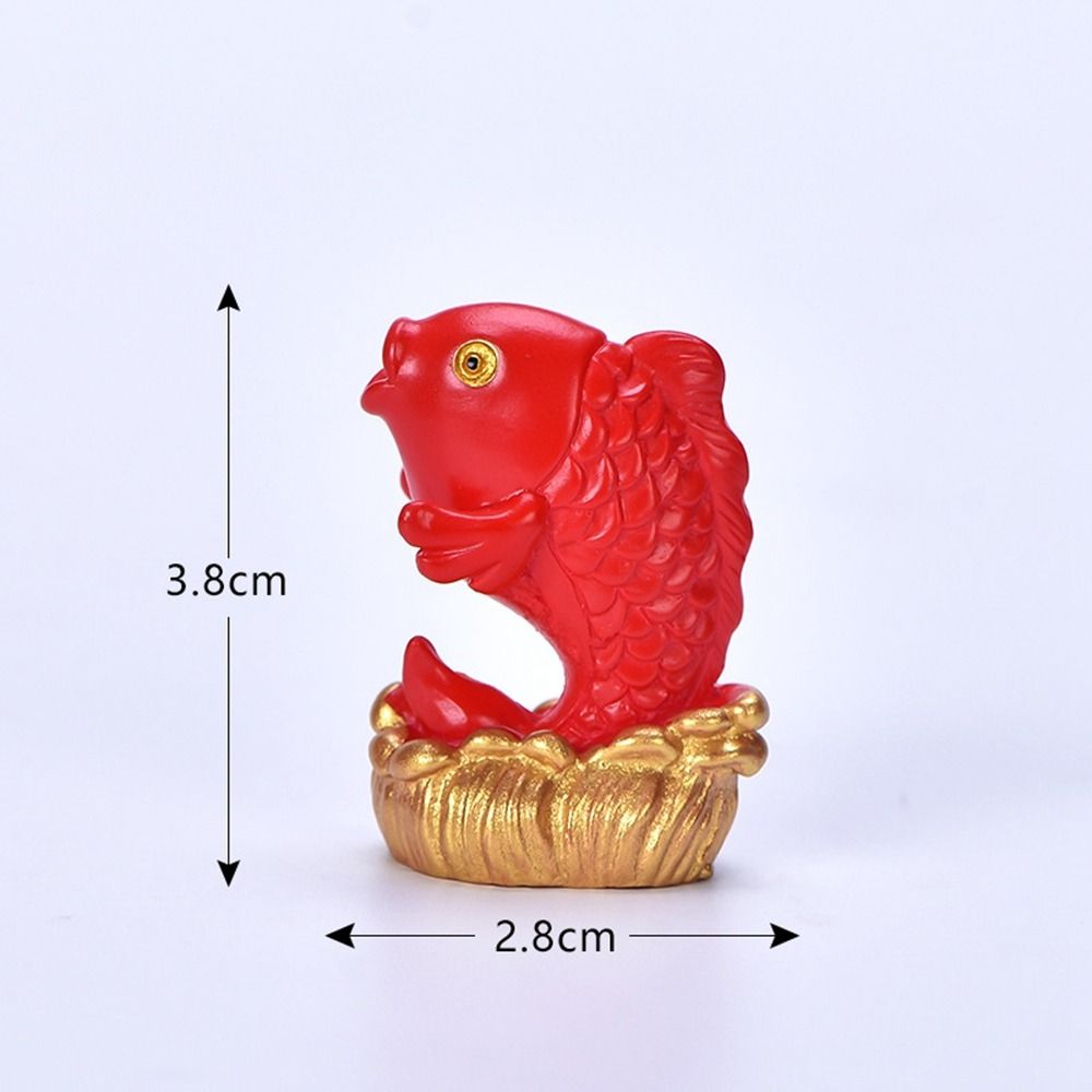 Smooth navighează petardă micro peisaj rășină ornamente mici Revelion avere copil roșu cuvinte aur bani copac