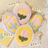 Household Hanging Large Coral Fleece Cute Tulip Soft Absorbent Bathroom Small Towel Kitchen Hand Towel