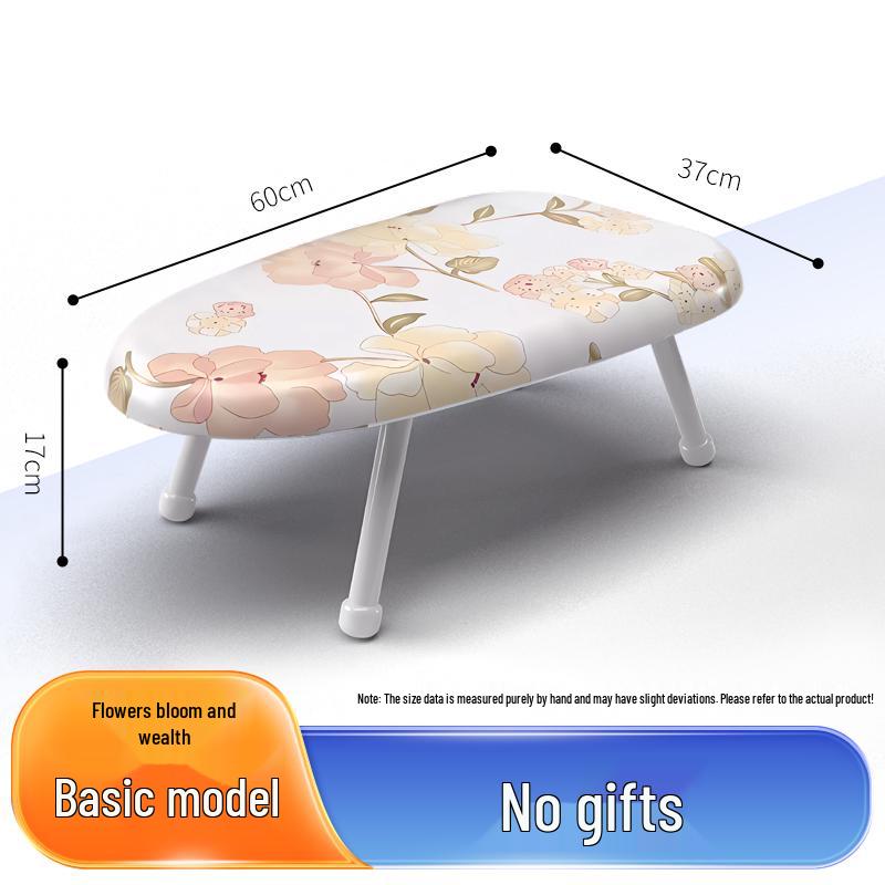 Folding Mini Ironing Board with Ironing Pad and Clothes Rack