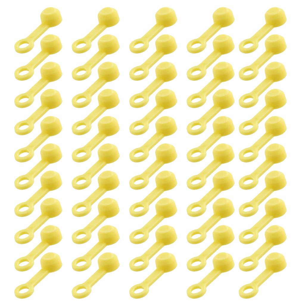 50Pcs Bike Bleed Nipple Cover Soft Rubber Brake Screw Caps Bike Hydraulic Brake Caliper Bleed Nipple Cap Easy to Use