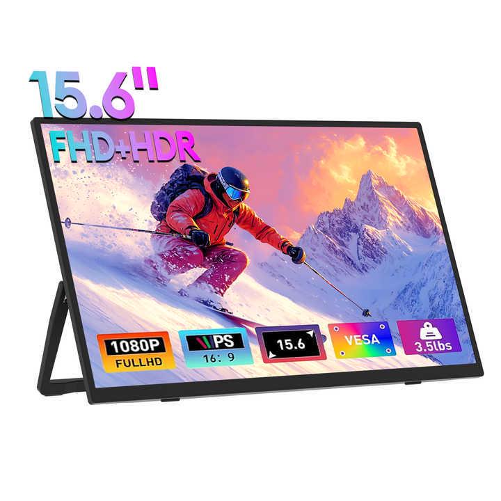 

ZEUSLAP 15.6 1080P Portable Monitor for Laptop, PS4, and Mobile Devices