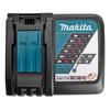 Chargeur rapide pour batterie li-ion + ni-mh 9,6 à 18v - makita dc18rc
