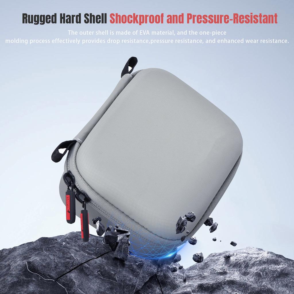 Camera Mini Storage Case For DJI Osmo Action 6 Hard Shell Carrying Case with Mesh Bag Travel Carrying Case Camera Accessories