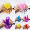 Luminous Feather Mask, Halloween and Christmas Light Up Style, Makeup Ball Costume Matching, Atmosphere Decoration Mask.
