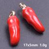 10Pcslot Three Dimensional Chili Peppers Charms For Jewelry Making Supplies Enamel Charm Handmade Earrings Necklace Diy Pendant